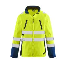 Pittsburgh Softshelljacke – Warnschutzjacke – Größe L – Atmungsaktiv, winddicht, wasserabweisend – 3M Reflexstreifen – 320 g/m²