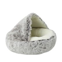 Cama De Felpa Suave Para Gatos Y Perros En Forma De Cueva Antideslizante Y Lavable Para Mascotas Pequenas Y Medianas Offerta Esclusiva