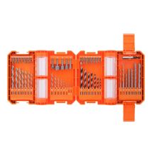 WellCut Bohrer- und Schraubendreher-Bit-Set 51-teilig HSS für Mauerwerk 15 HSS-, 5 Holz-, 5 Mauerwerk-, 2 Keramikbohrer Tragbare Aufbewahrung