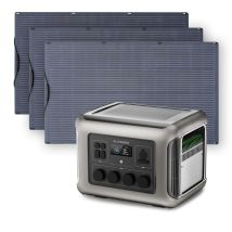 Allpowers R2500 V2 Solargenerator Mit 3x 200w Flexiblem Solarpanel, 4 X 2500w Ac Ausgänge (5000w Spitze), 1920wh Tragbare Powerstation Mit Solarpanel 