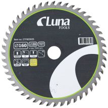 Kreissägeblatt Luna Extra Thin 160x20 Z48 Schärfbar Akku