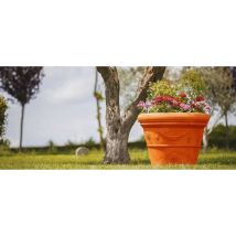 Vaso De Polímero Monacis Con Doble Borde Y Festón Terracota Ø55 (55x45h)