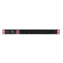 Techly I-case Strip-813t Multiprise Noir Argenté 8 Sorties