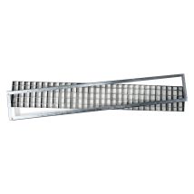 IPERBRIKO Griglia rechteckig 30 x 100 cm – Hochwertige Materialien – Gleichmäßige Wärmeverteilung