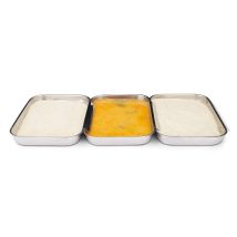 Bettwäsche-Set 3-teilig – Edelstahl – stapelbar – spülmaschinenfest – 17,3 cm x 23,1 cm x 4,9 cm – 0,8 kg