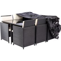 Maxxgarden Fodera Per Salotto Da Giardino, Colore: Nero