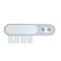 Joybos - Estante Para Baño Con Dispensador De Pasta De Dientes - Blanco