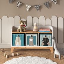 Banco Infantil Malia, Blanco/artesano, 107.2 X 63.8 Cm, Vitalispa