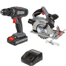 Kraftixx By Einhell 18v Akkuschrauber + Handkreissäge Set 2,0ah Akku Ladegerät