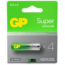 Pilas Alcalinas Gp De 1,5 V Aa/15 A-2u4/lr6 (4 Unidades)