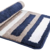 Alfombrilla Antideslizante Para Baño, Cocina Y Ducha, De Microfibra Suave, De Secado Rápido, Absorbente Y Lavable A Máquina - 40 X 60 Cm (azul)