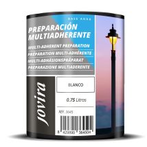 Jovira Pinturas - Fondo Multiaderente Opaco A Base D'Acqua. Primer Per Superfici Difficili (zincate, Acciaio, Alluminio, Pvc Rigido, Legno, Ecc.). (