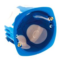 Caja divisoria No Air multi mat Ø67 mm prof. 40 mm – Color blanco y azul