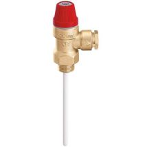 Caleffi - Válvula De Seguridad Combinada De Temperatura Y Presión 309 3/4" M X Ø 22 3 Bar