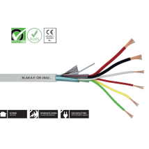 Código Elan 020061 - Cable 6x0,22 Madeja De Elan Cable De Alarma Blindado 6x0,22 Funda Pvc 020061 Bobina 100m