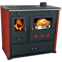 Prometey - Cucina Stufa A Legna Con Forno Ghisa Top - Praktic Lux Eco - 9.5 Kw