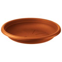 Plato para macetas de plástico terracota 20x1,4 cm – Accesorio para riego – Ideal para plantas