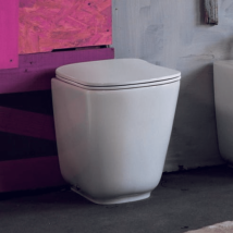 Vaso Wc Norim Cm 55 Tribeca Scarico A Parete Bianco Lucido Senza Coprivaso