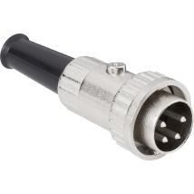 Bkl Electronic 0202007 Din-rundsteckverbinder Stecker, Gerade Polzahl: 8 Silber 1 St.