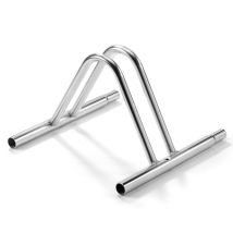 Andrys - Râtelier Pour Porte-vélo Au Sol, 1 Place, Avec Trou De Fixation Et Conicité Pour Connecter Les Porte-vélos, Galvanisé, Argent, 38,5 X 38 X 26