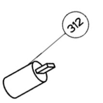 Kondensator (Kennzeichen 312) Ersatzteil für Dunstabzugshaube Whirlpool 4368637