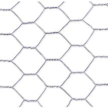 Dreifach Gedrehtes Drahtgeflecht "galvanex 19" - 0,50 X 5 M/19 X 0,7 Mm Nortene
