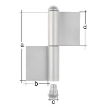 Gah - Cinta De Construcción Tipo K04 De 2 Piezas Para Soldar Sobre Cabeza Redonda De Acero Inoxidable 180/50/14 / 90mm G