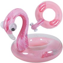 Accesorio De Piscina Jilong Flamingo Brokat Anillo Inflable Purpurina 76cm
