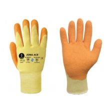 Guante de látex naranja soporte algodón T-8 – Guantes de manipulación – 8426264101376