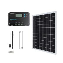 50 W 12 V Solarpanel Mit 10 A 12/24 V Pwm Lcd-laderegler, Adapter-kit, Kabeln, 50 W, 5 V Usb-anschlüssen, Für Wohnmobile, Boote, Anhnger, Schuppen, 