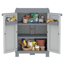 Kleiderschrank aus Frottee – 70 x 44 x 98 cm – 2 Türen – 2 Regale – Bausatz
