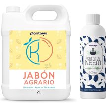 Plantawa - Sapone Molle Di Potassio 2l + Olio Di Neem 500ml Formula Pura Ed Altamente Concentrata Soluzione Naturale Per Cura Domestica Versatile E 