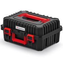 Caja portaherramientas pesada 44x36x21 cm – Polipropileno reforzado – 9 separadores modulares – Resistente al polvo y agua