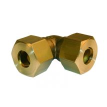 Raccordo Curvo Biconico D.12 In Ottone A 90° Per Tubo Rame Quick Plomberie