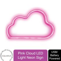 Aquarius - Neon Cloud Shape Neon Light Pink Color Led Night Lights