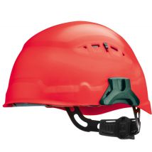 Casco de seguridad Cross Up rojo – Aprobación DIN EN 397 – Material PP termoplástico – Ajuste 53-61 cm – Peso 395 g