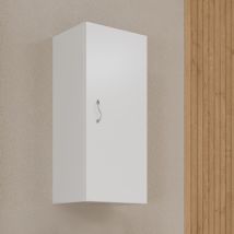 Kiamami Valentina - Mueble De Baño De Una Puerta Reversible Blanco Brillante Easy