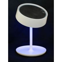 Espejo de sobremesa con luz RGB 27,5 x 19,5 cm – Espejo en PVC – Iluminación LED integrada – Accesorio moderno para el hogar