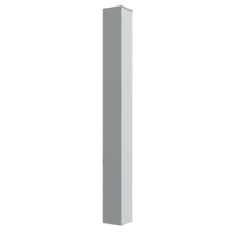 Poteau Support Aluminium Sur Platine H1300 Mm Dimensions Poteaux 120 Mm X 120 Mm Couleurs Gris Clair (ral 7035)
