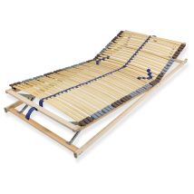 Sleepneo - Lattenrost 90x200 Cm Verstellbares Kopf & Fußteil Vormontiert 42 Latten 7-zonen Traglast 150 Kg Birkenschichtholz