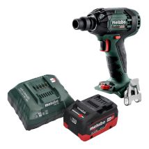 Atornillador De Impacto A Batería Metabo Ssw 18 Ltx 300 Bl 18 V 300 Nm 1/2" Sin Escobillas + 1 Batería Lihd De 5,5 Ah + Cargador