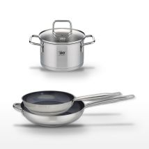 Lot 2 Poêles 28/32cm Et Faitout 14cm Elo Profi Therm Platinum