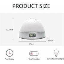 Sveglia Con Proiettore Da Soffitto, Sveglia Con Proiettore E Luce D'Atmosfera (batterie Escluse), Sveglia Digitale Con Proiettore Da Soffitto Semplice