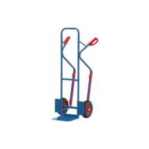 Stapelkarre H.1300mm Schaufel-l250xb320mm Luft-bereifung Trgf.300kg Blau - B1330l - Fetra