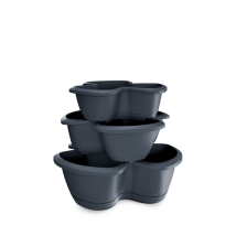 Prosperplast Blumentopf Respana Trio Anthrazit 47 Cm