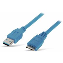 Câble De Connexion S-impuls Usb 3.0, A/micro-b, 1,8 M, Bleu
