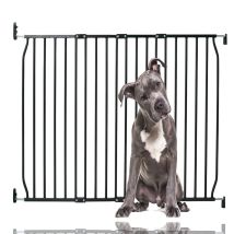 Bettacare - Eco Screw Fit Pet Gate, Black, 110cm - 120cm, Screw Fitted Dog Gate, Safety Gate For Puppy