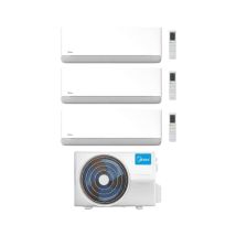 Midea Climatizzatore Trial Split Serie Breezeless E 9+18+18 Con M5oe-42hfn8-q Inverter R 32 Wi-fi Classe A++