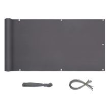 Sekey Balkon Sichtschutz Balkonabdeckung Balkonverkleidung Blickdichte Wind- Und Uv-schutz, 100% Privatsphäre, Mit Ösen, Nylon Kabelbinder Und Kordel,