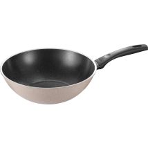 Ballarini Ledro Wok Beige 28 Cm Antihaftbeschichtet